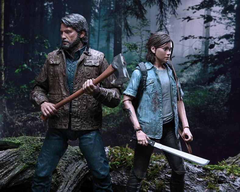 NECA The Last Of Us Part II Joel and Ellie Two-Pack