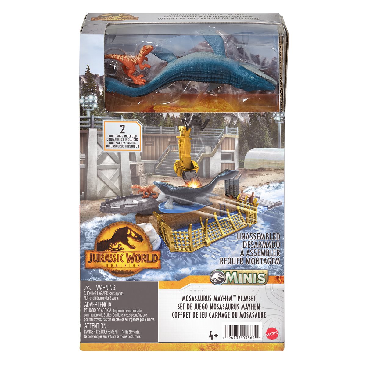 Jurassic World Dominion Matchbox Mini “Mosasaurus Mayhem” Playset