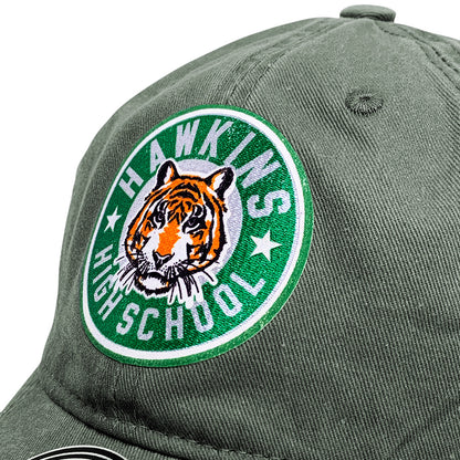 Gorra Stranger Things “Hawkins High School” Verde Vintage