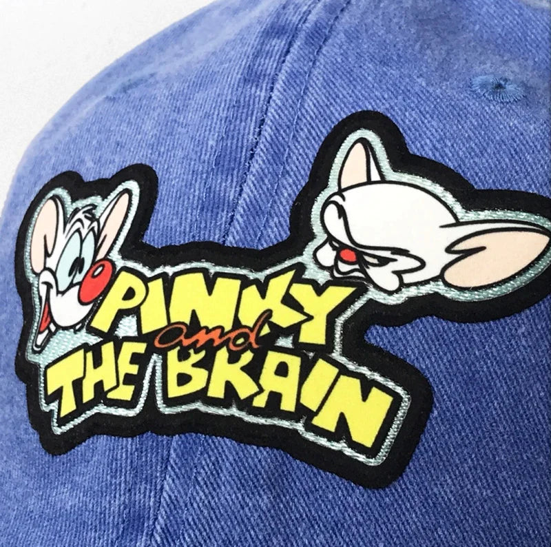 Gorra Animaniacs “Pinky and the Brain Logo” Azul Royal Vintage